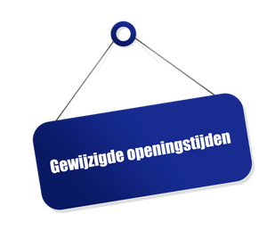 Gewijzigde openingstijden